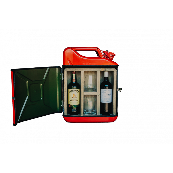 Jerrycan His & Hers Bar - Zwart - Uniek geschenkidee - Praktisch en Stijlvol - Ideaal als cadeau