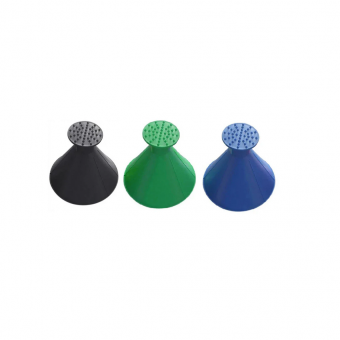 2 in 1 ijskrabber - Zwart groen blauw