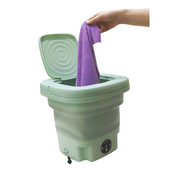 Wasmachine opvouwbaar, ideaal voor de camping