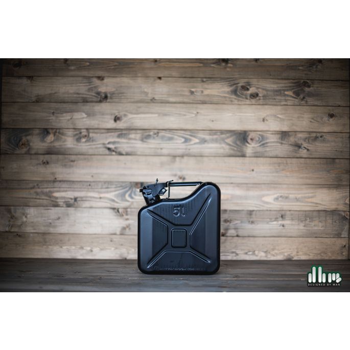 Stalen jerrycan 5L zwart