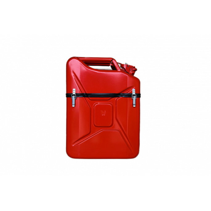 Jerrycan Giftbox 20L - Rood - Unieke Opbergdoos - Stoere Stalen Jerrycan - Multifunctioneel Cadeau - Originele Opberger