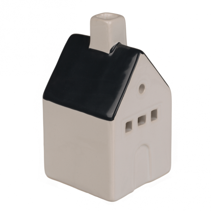 Keramieken huisje voor theelichtjes/wierookkegels 