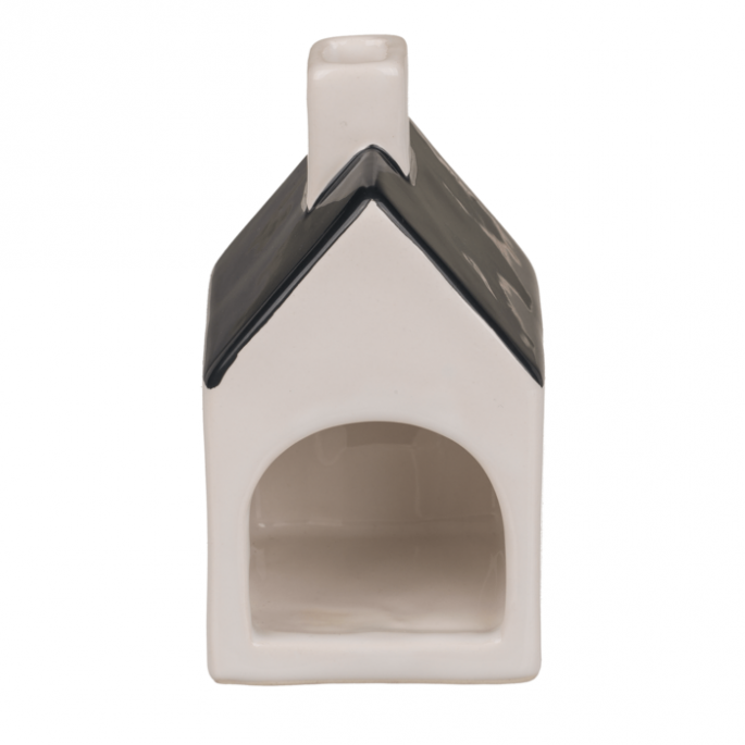 Keramieken huisje voor theelichtjes/wierookkegels 