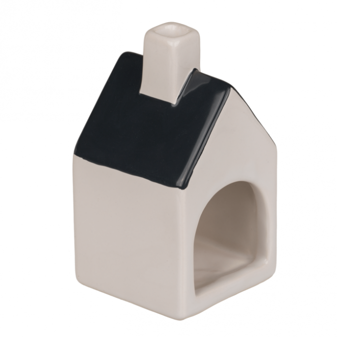 Keramieken huisje voor theelichtjes/wierookkegels 