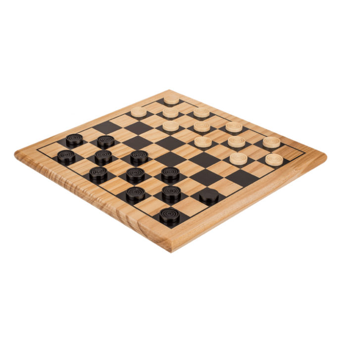 Houten damspel