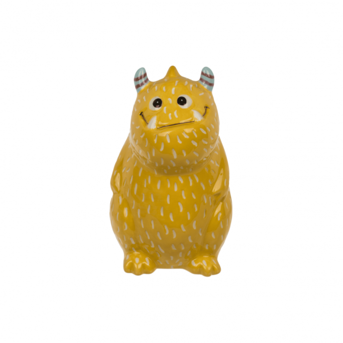 Gele Monster Spaarpot van Keramiek