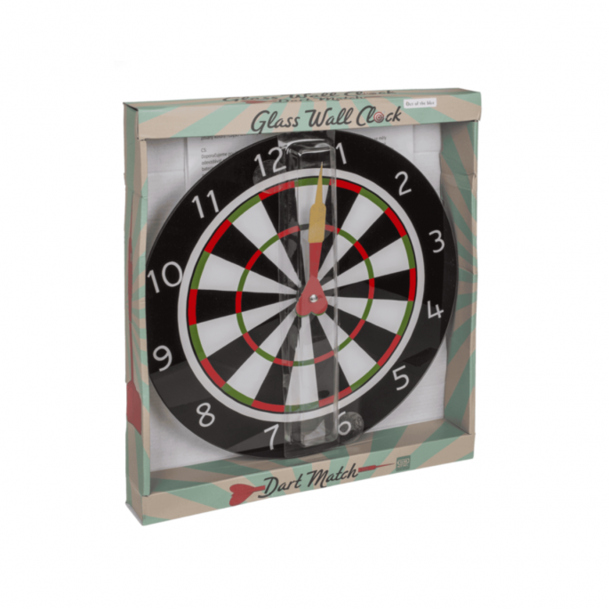 Glass-Wall clock, Dart Match