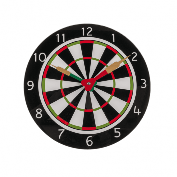Glass-Wall clock, Dart Match