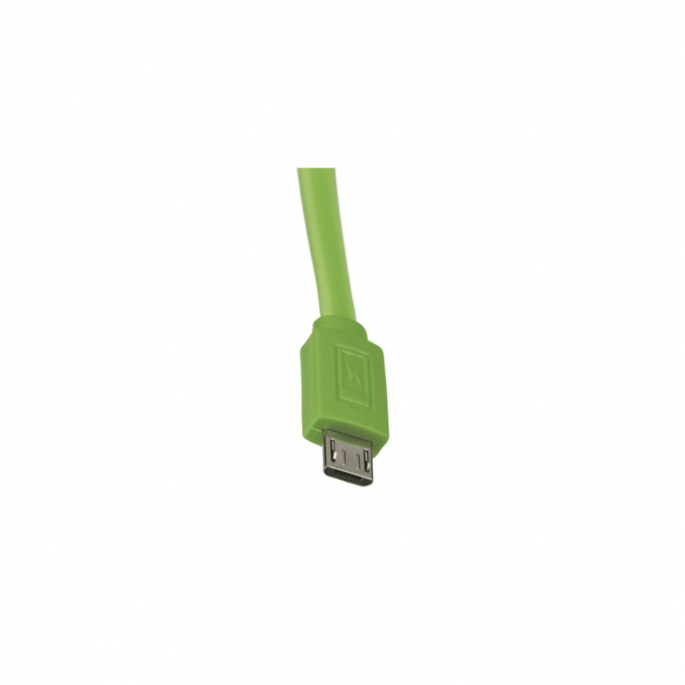 Green USB data cable Micro USB