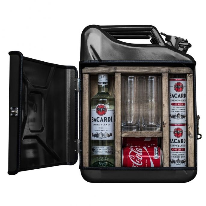 Jerrycan Bar – Sterke Drank - Zwart | MegaGadgets