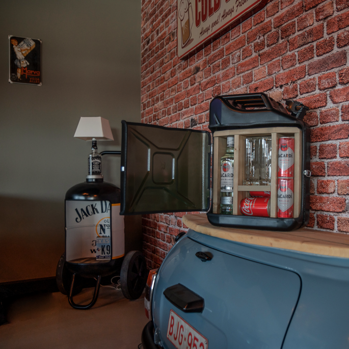 Jerrycan Bar - Bacardi - Sterke Drank - zwart
