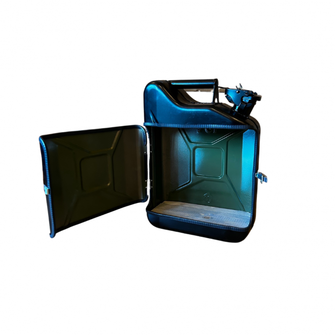 Jerrycan Giftset 10L zwart open 