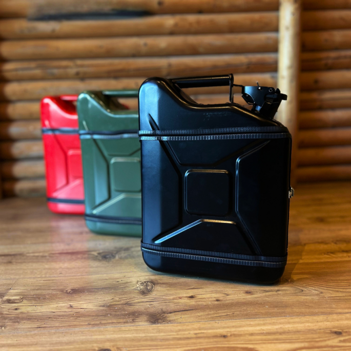 Jerrycan Giftset 10L zwart voorop