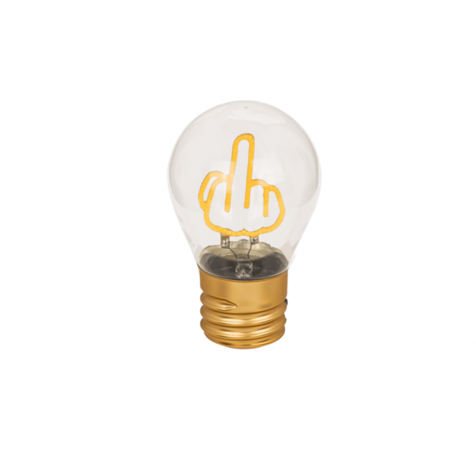 Light Bulb, middle finger 2