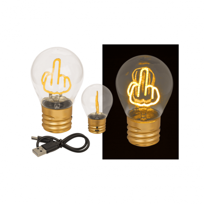 Light Bulb, middle finger 3