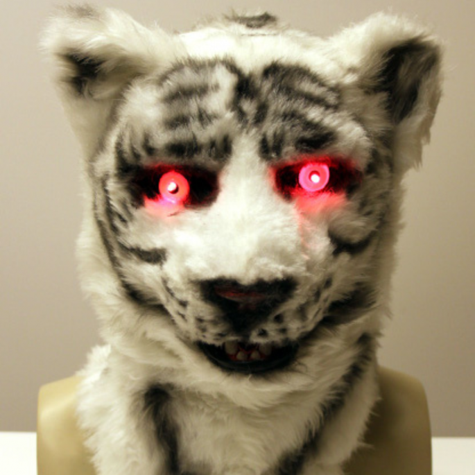 Masker tijger wit