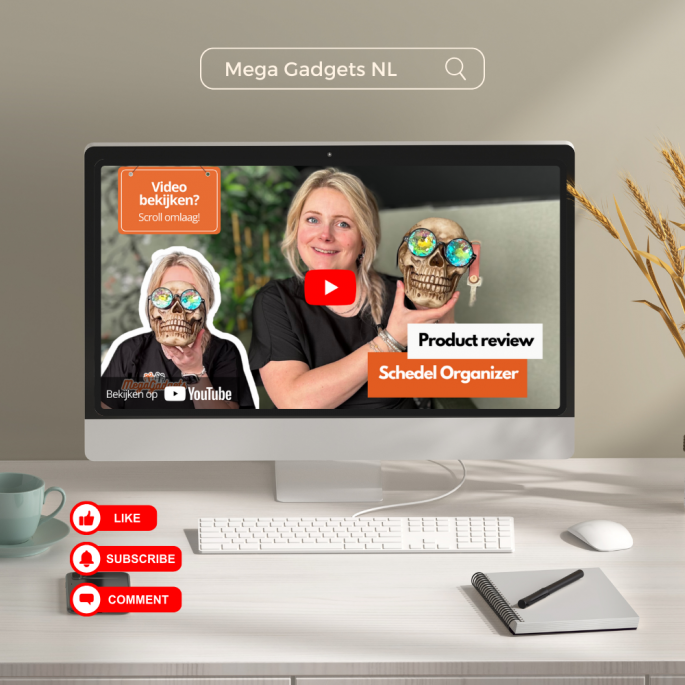 Schedel organizer youtube video megagadgets