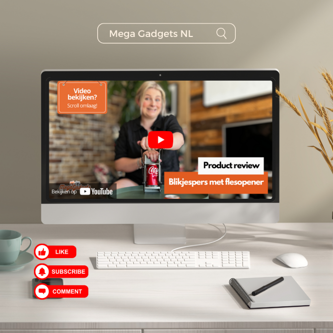youtube video blikjespers met flesopener product video megagadgets
