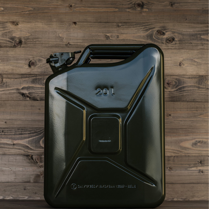 Stalen jerrycan 20L