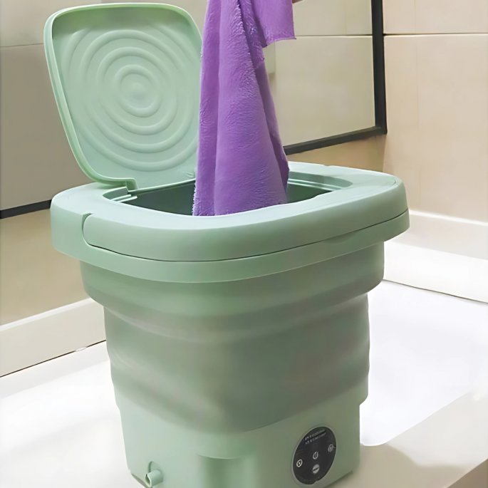Wasmachine opvouwbaar, ideaal voor de camping