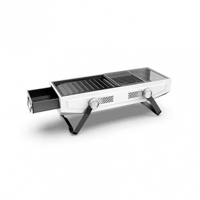 2 in 1 compact BBQ wit