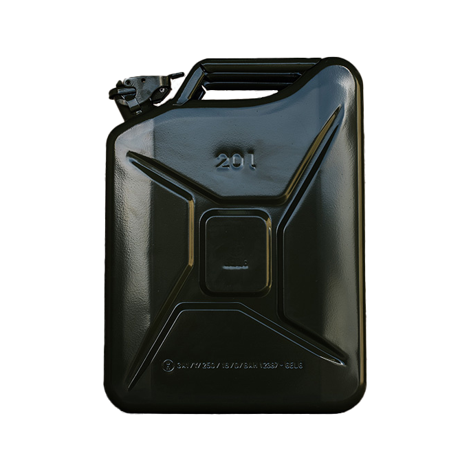 Jerrycan 20L groen zonder achtergrond