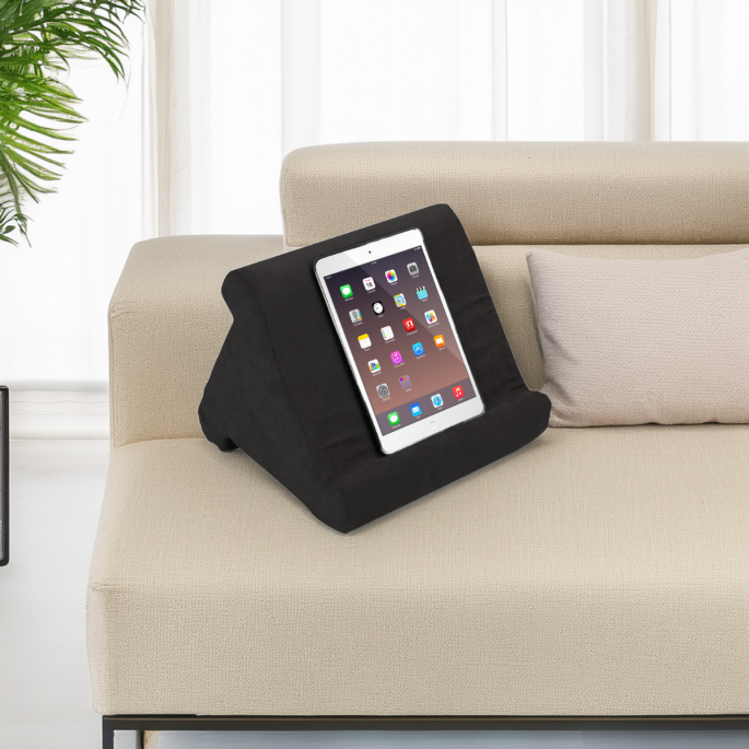 Tablet Kussen - Zwart - 3 Gebruik Zijdes
