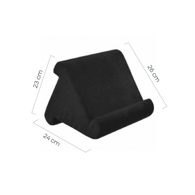 Tablet Kussen - Zwart - 3 Gebruik Zijdes
