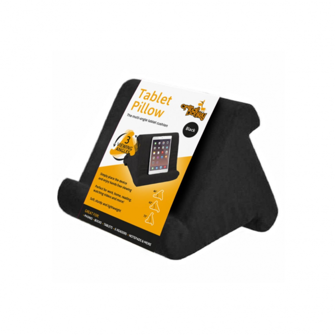 Tablet Kussen - Zwart - 3 Gebruik Zijdes
