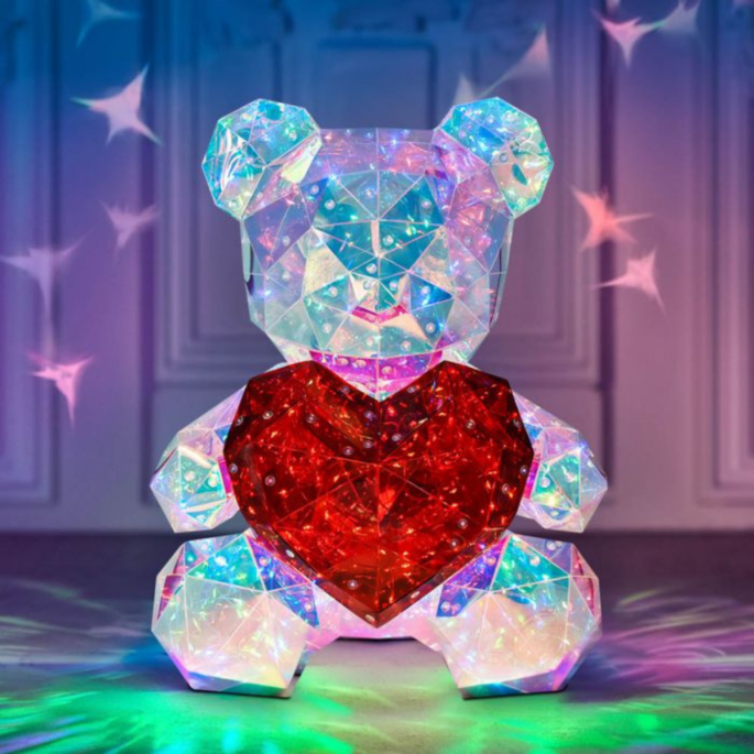 Disco Teddy Lamp 