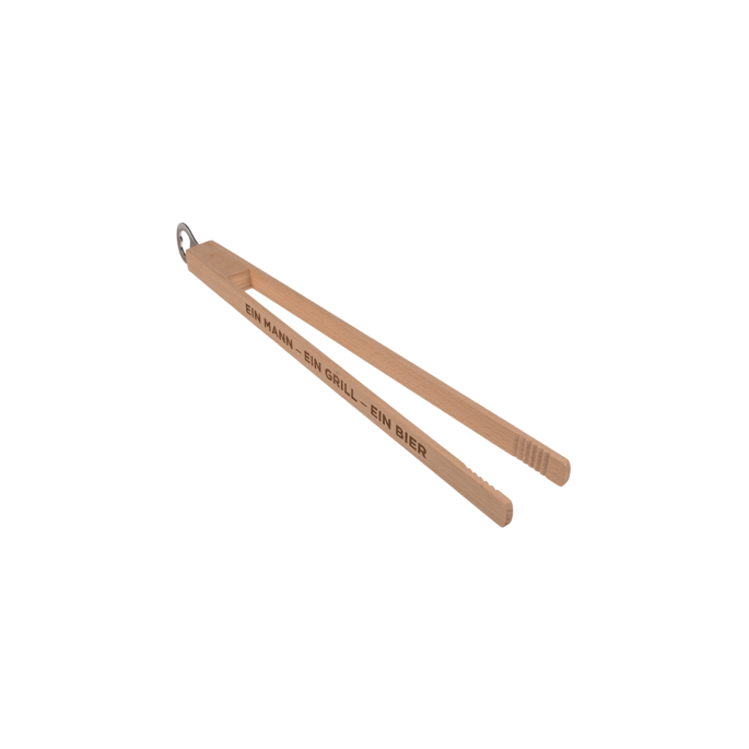Houten BBQ Tang met Bieropener