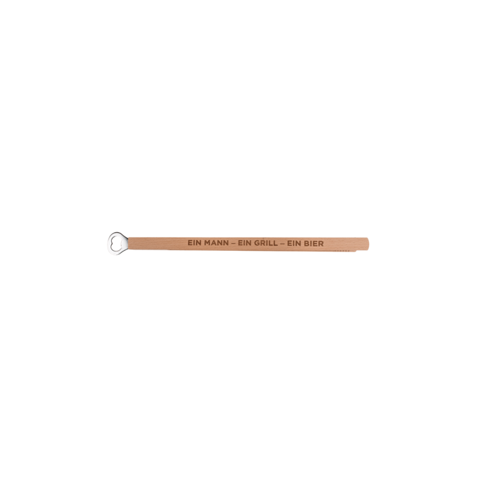 Houten BBQ Tang met Bieropener