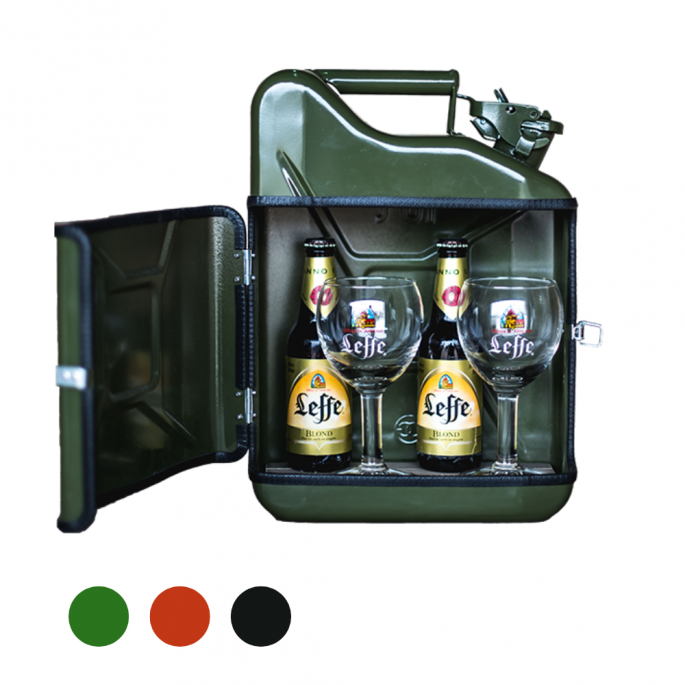 Jerrycan 10L giftset - groen, rood en zwart - excl. drank