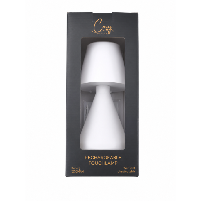 Cozy Maison Oplaadbare Tafellamp - Wit