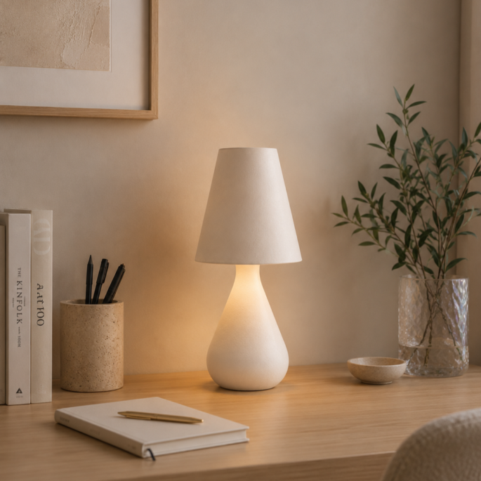 Cozy Maison Oplaadbare Tafellamp - Wit