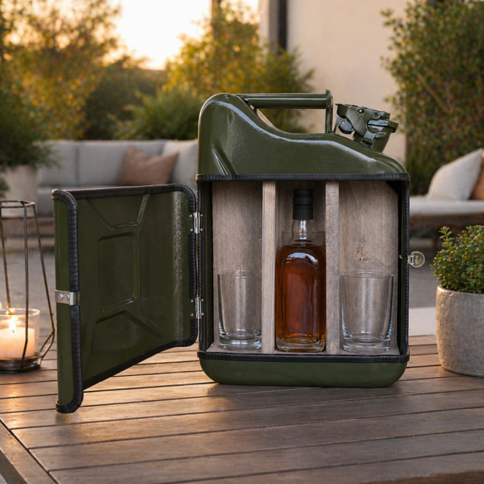 Jerrycan bacardi giftset 'Groen'