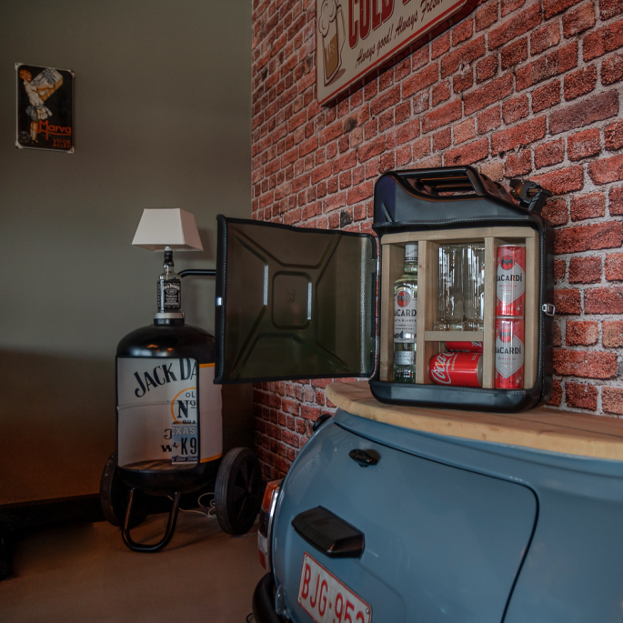 Jerrycan Bar - Bacardi - Sterke Drank - zwart