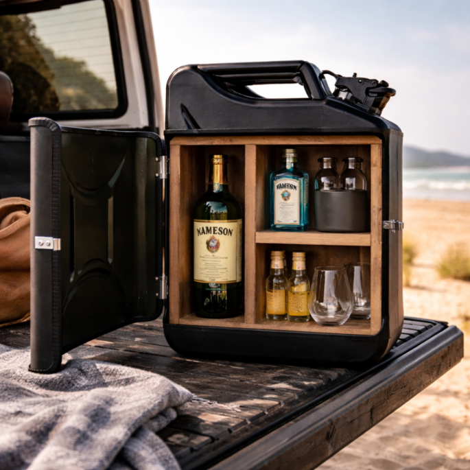 Jerrycan gin bar 'Zwart'