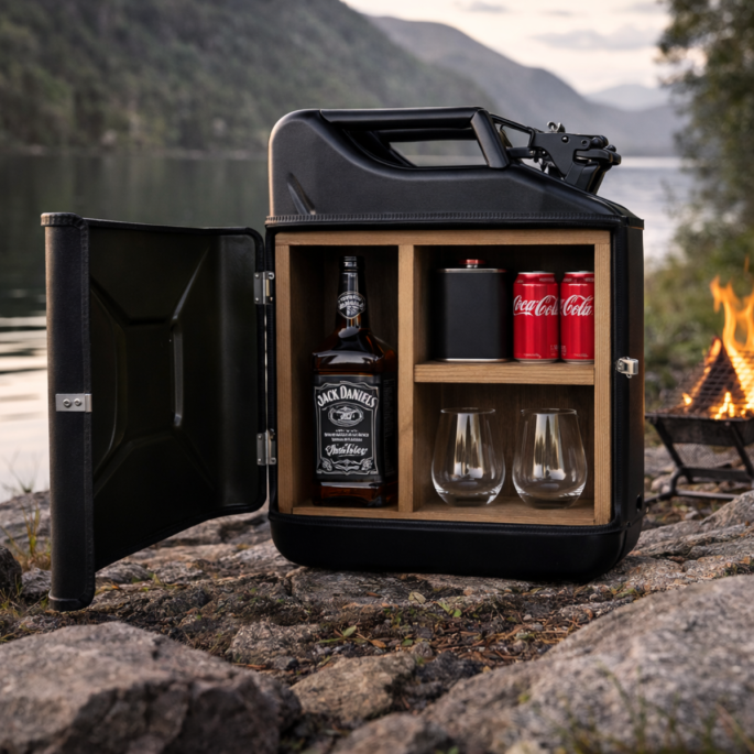 Jerrycan gin bar 'Zwart'