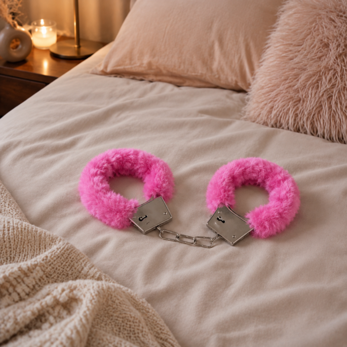 Plush Handcuffs Roze