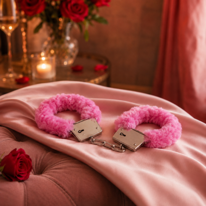 Plush Handcuffs Roze