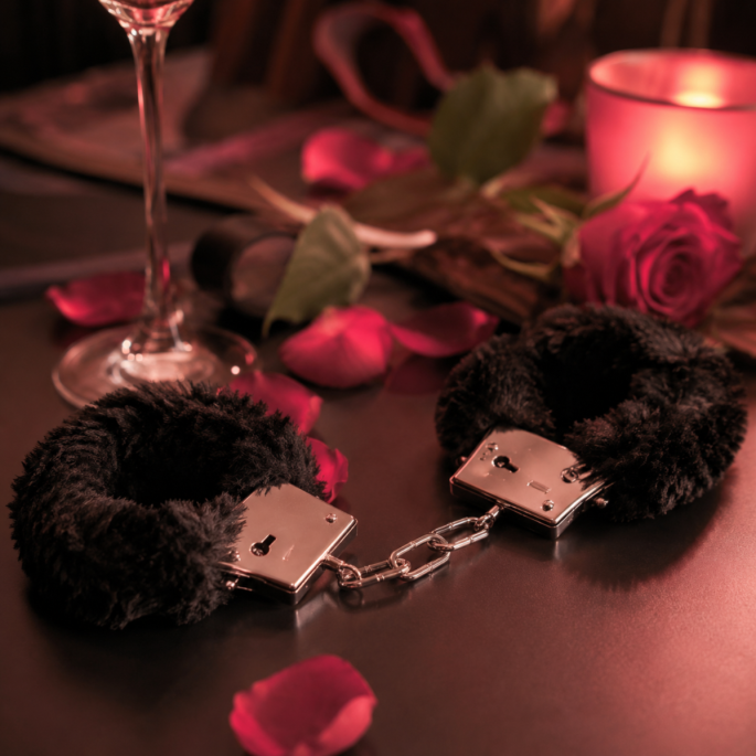 Plush Handcuffs Zwart
