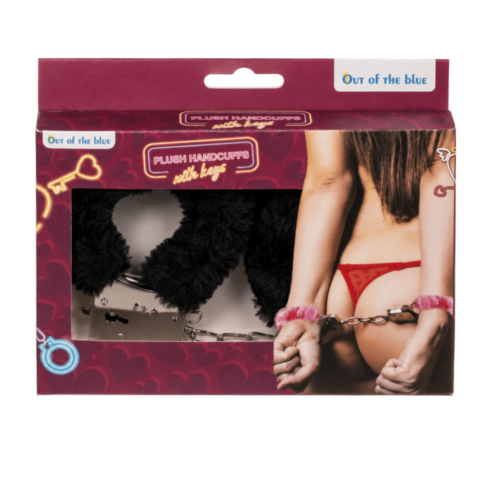 Plush Handcuffs Zwart