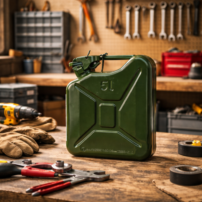 Stalen jerrycan 5L