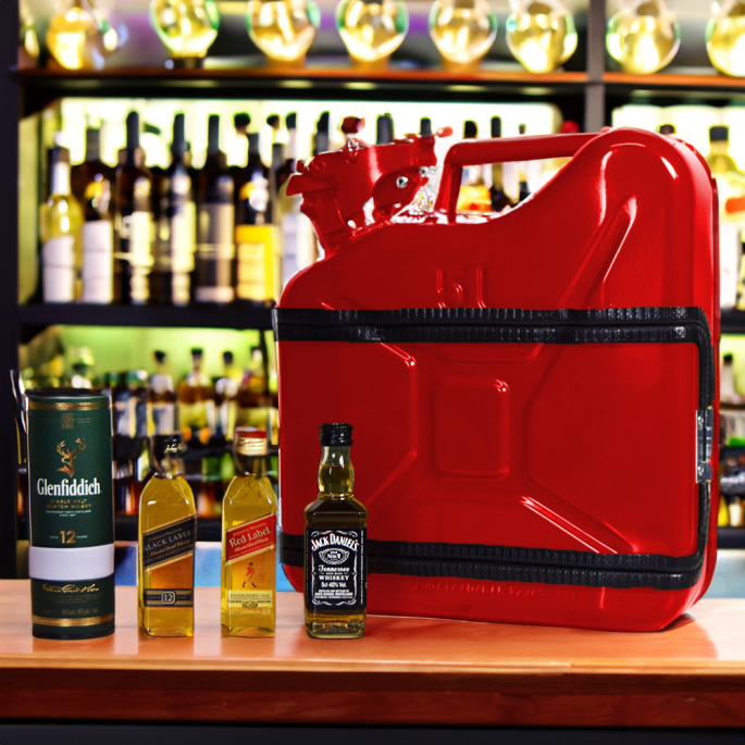 Jerrycan Whiskey Bar 'Rood'