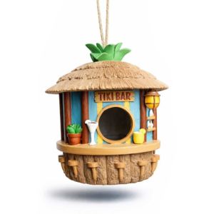Tiki Bar Vogelhuisje - Weerbestendig - 19x17x17 cm