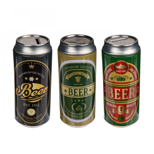 Tinnen Spaarpot - Bierblik spaarpot - Spaarpot voor op de bar - Bier accessoires 