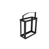 Lege zwarte jerrycanhouder zonder achtergrond