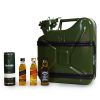 Jerrycan 5L pakket groen, rood en zwart - incl whiskey - whiskey pakket cadeau