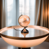 Globe Lamp op een tafel in een luxe setting
